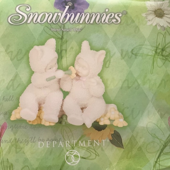 - DEPT 56 SNOWBUNNIES HERE SMELL THIS NIB EASTER - Picture 1 of 4